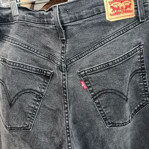 Levi's Black Ribcage Straight Ankle Jean